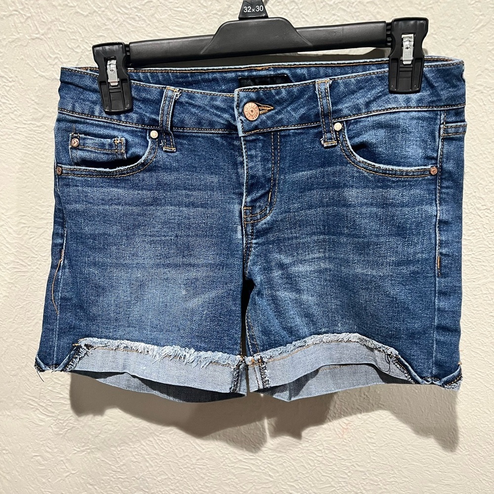 Celebrity Pink Dark Blue Jean Shorts - Picture 1 of 3